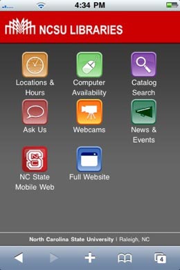 NCSU Mobile Web for Libraries
